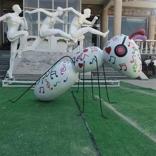 城市景观雕塑不锈钢蚂蚁雕塑艺术景观小品可来样来图厂家定制